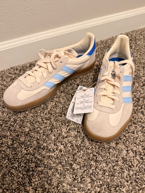 adidas Shoes - Adidas Gazelle Indoor - M8/W9 - off white clearsky blue